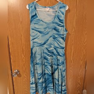 LulaRoe Nicole, XL, shades of Teal